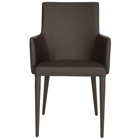 SAFAVIEH Summerset Arm Chair- Brown - 35.5 x 21.6 x 23.6 in. FOX2015D